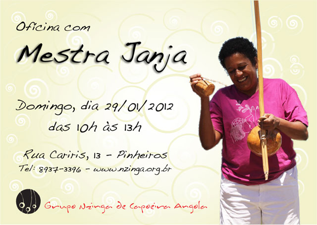 Oficina com Mestra Janja dia 29 de Janeiro de 2012